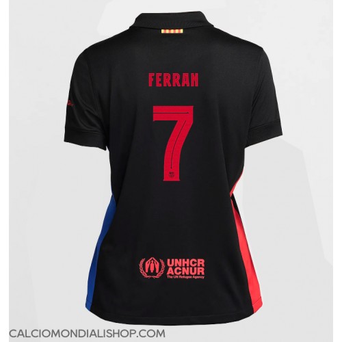 Maglie da calcio Barcelona Ferran Torres #7 Seconda Maglia Femminile 2024-25 Manica Corta